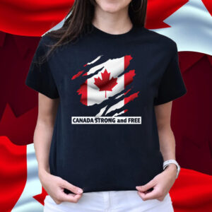 Canada Flag Strong And Free Never 51 T-Shirt