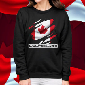 Canada Flag Strong And Free Never 51 T-Shirt