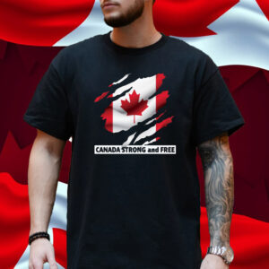 Canada Flag Strong And Free Never 51 T-Shirt