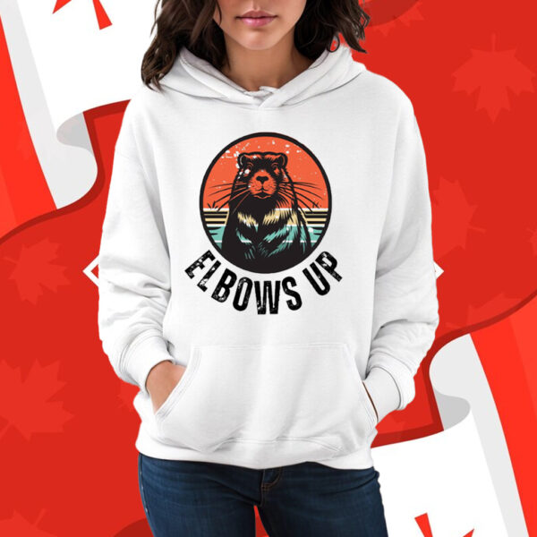 Elbow Up Proud Canadian Beaver True North T-Shirt