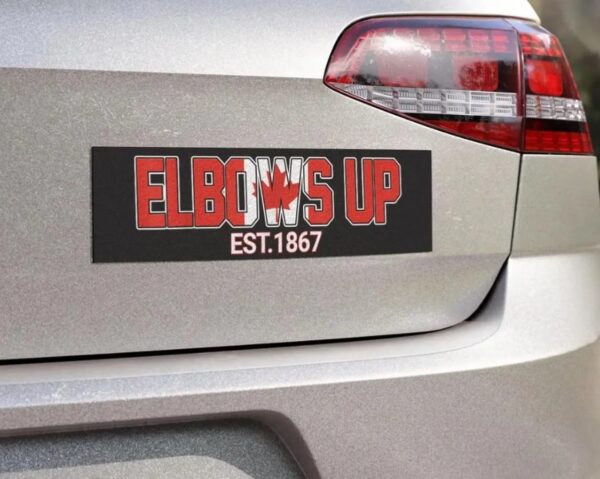 Elbows Up Canada Car Magnet