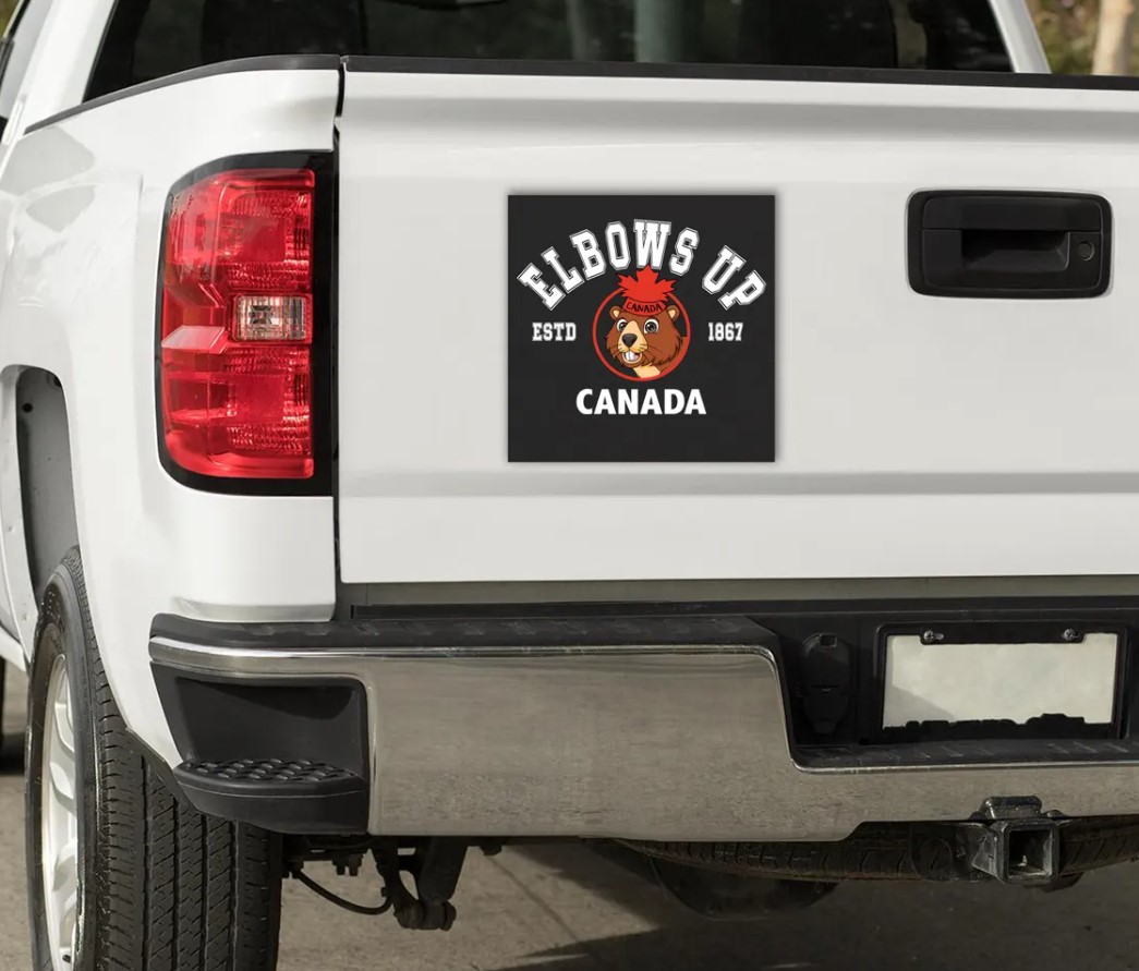 Elbows Up Canada Est 1867 Proud Canadian Strong Canada Anti Trump Car Magnet