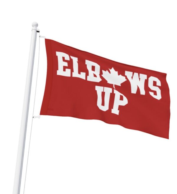 Elbows Up Canada Flag, Stop Trump Tariffs