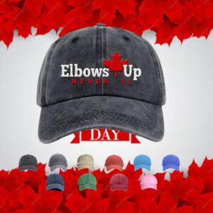 Elbows Up Canada Never 51 Embroidered Hat