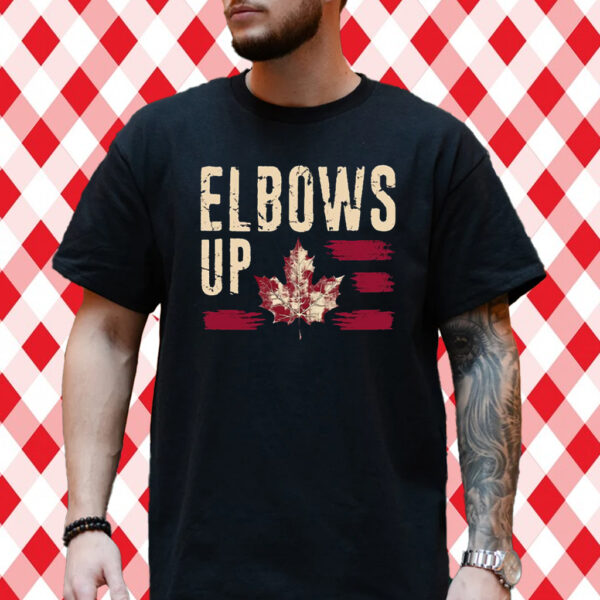 Elbows Up Canada Retro T-Shirts