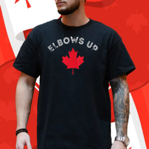 Elbows Up Canada True North Strong and Free Proud Canadian T-Shirt