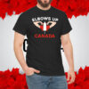 Elbows Up Canadian Hockey Culture T-Shirt