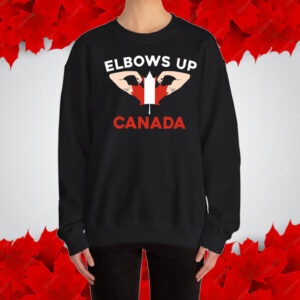 Elbows Up Canadian Hockey Culture T-Shirt