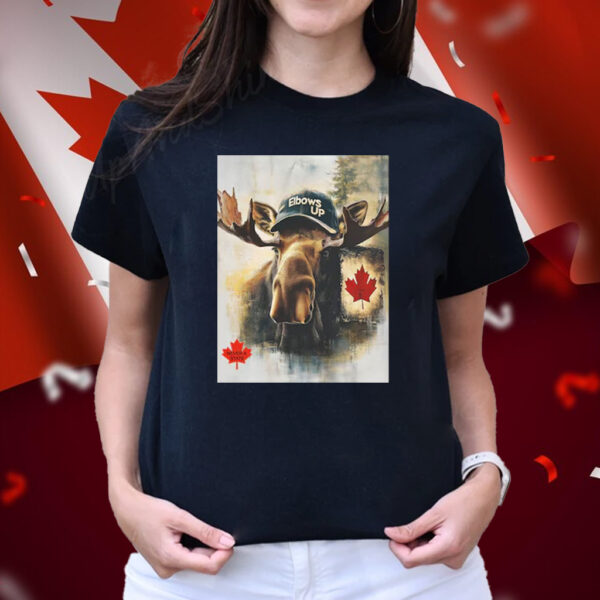 Elbows Up Moose T-Shirt