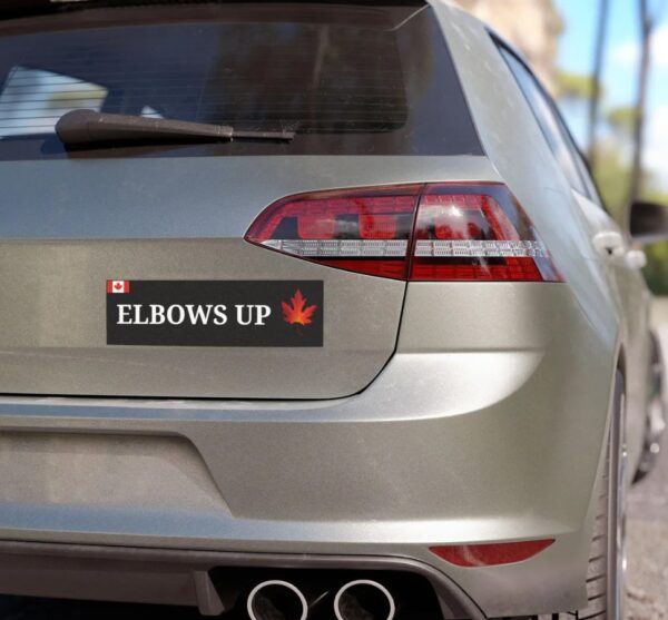 Elbows up Car Magnets, Support for Canadian