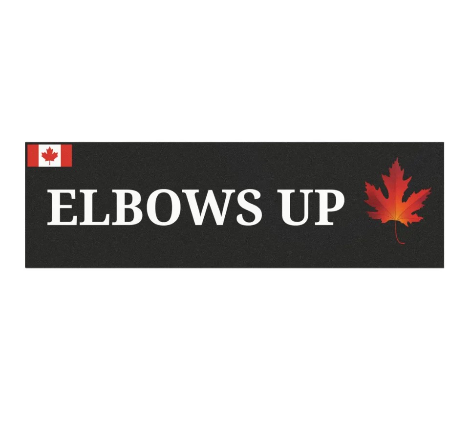 Elbows up Car Magnets, Support for Canadian