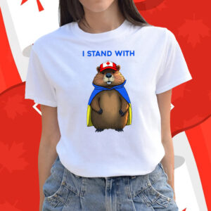 I Stand With Ukraine Canada Beaver T-Shirt