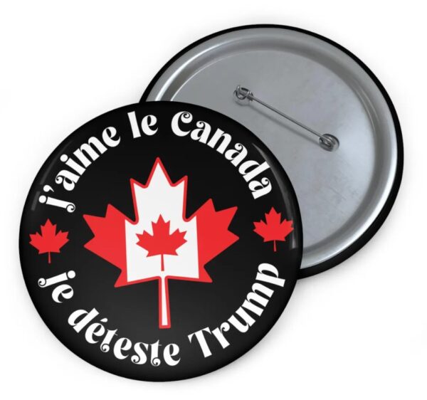 J'aime le Canada Button, Elbows Up Pin