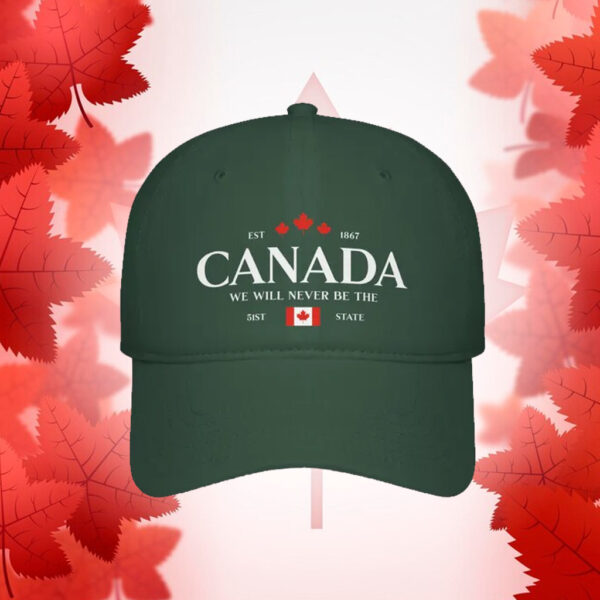 Low Profile Baseball Cap - Canada Is Not The 51st State Hat