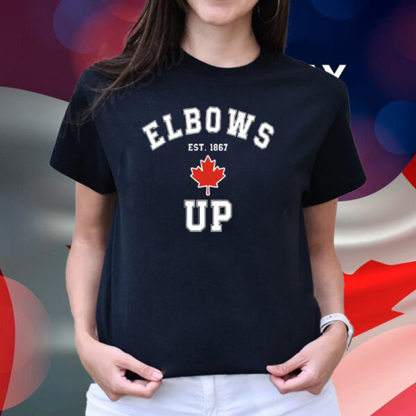 Official Elbows UP EST 1867 Canada 2025 T-Shirt