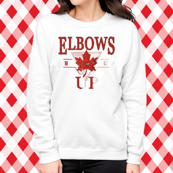 Official Elbows Up Canada Never 51 T-Shirt