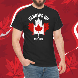 Proud Canadian Strong Canada, Elbows Up Canada Est 1867 T-Shirt