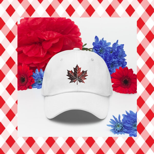 Red Maple Leaf Embroidered Classic Dad Hat