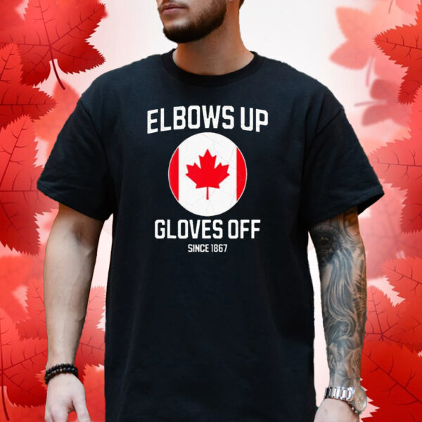 Retro Elbows Up Gloves Off Canada Strong T-Shirt