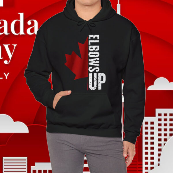 True North Strong and Free, Elbows Up Canada T-Shirt